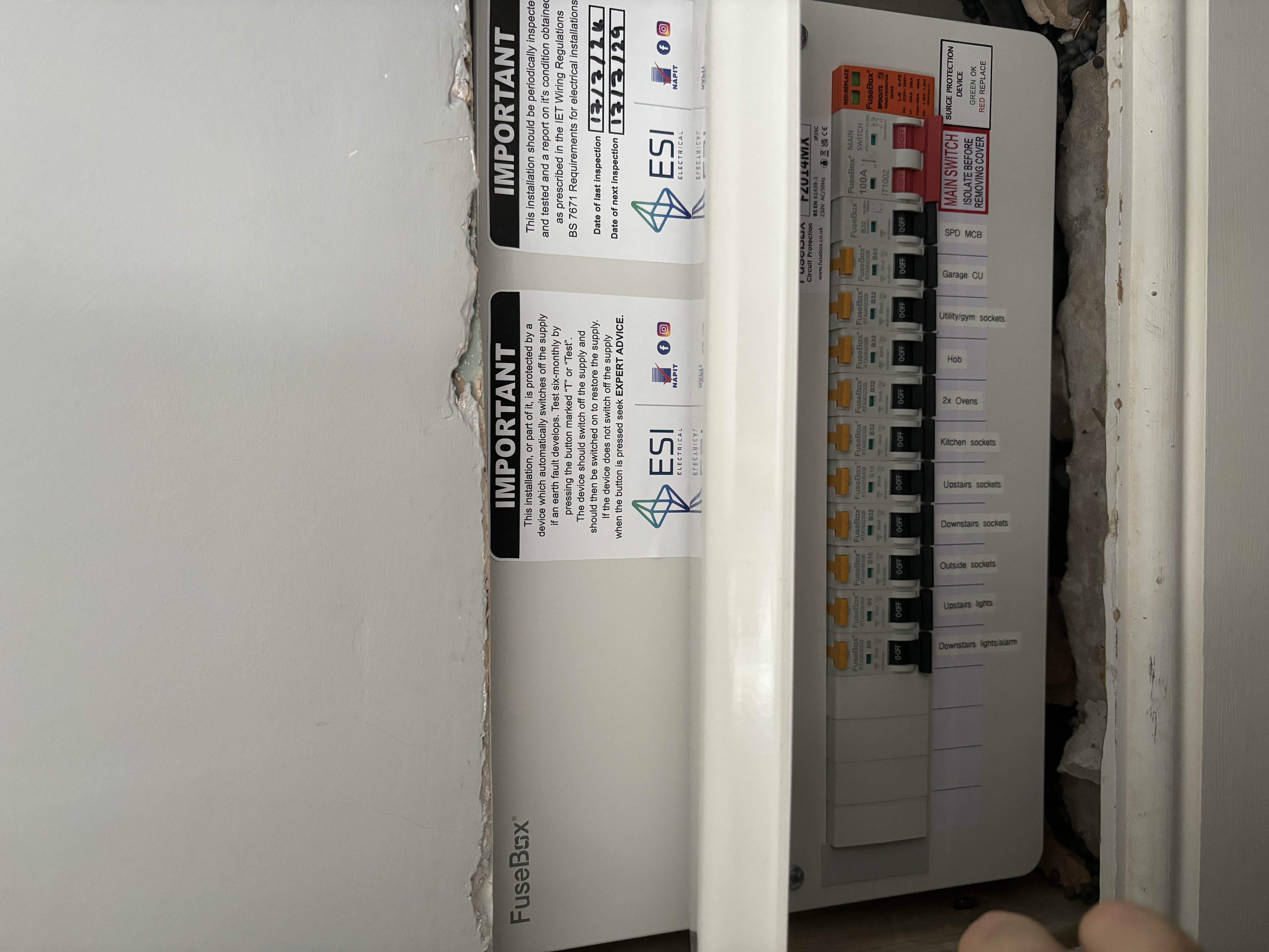 Consumer Unit Upgrade 1 in Wrea Green