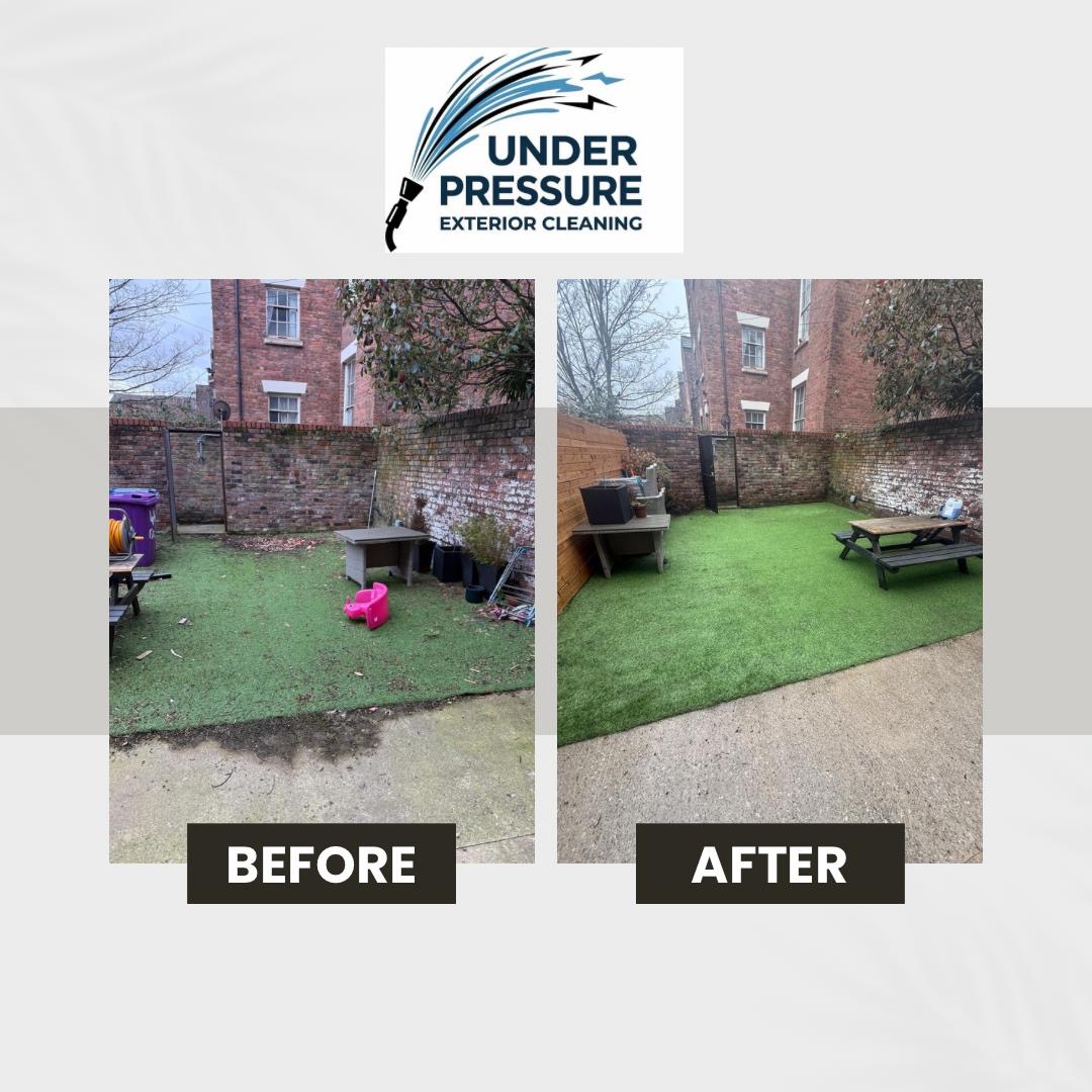 Exterior cleaning result