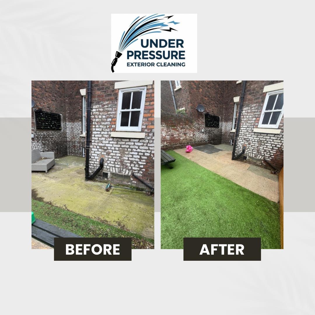 Exterior cleaning result