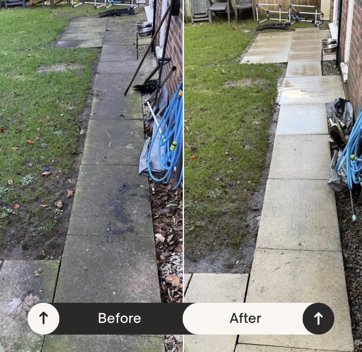 Exterior cleaning result